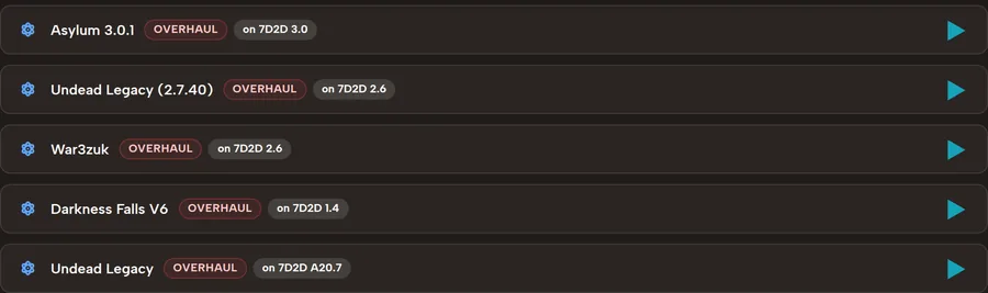 One-Click ModPacks for 7 Days To Die Hosting