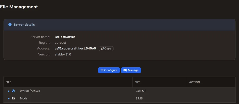View mod-related console logs for your 7D2D server in the panel