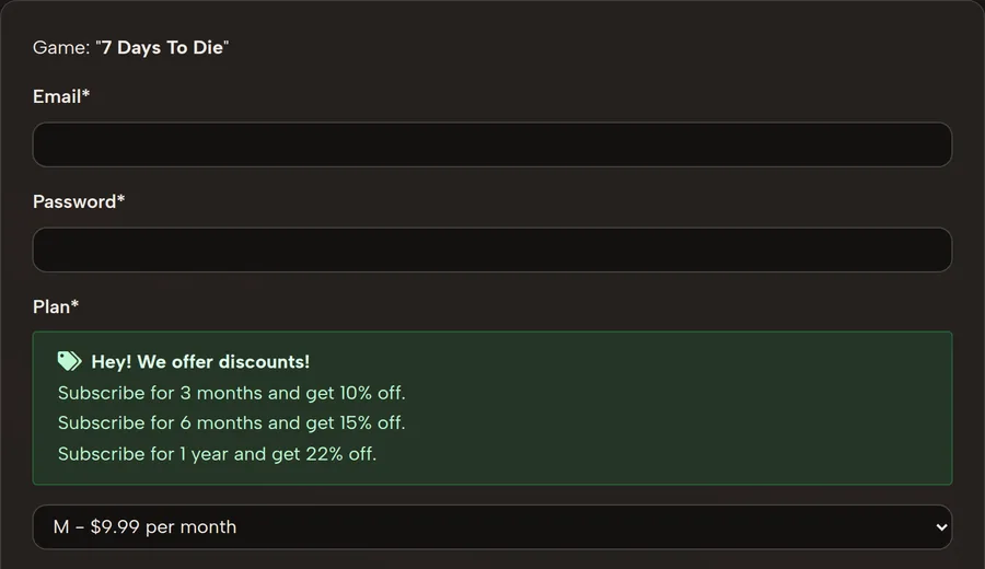Order Best 7 Days To Die Server Hosting Rental